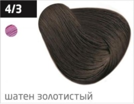 OLLIN Крем-кр д/в 100мл 4/3 шатен.золотист.