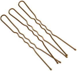 DEWAL SLT60V-3/24 Шпильки коричн.волна 60мм 24шт.мягкие