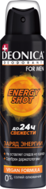 DEONICA Men Дез.спрей 150мл Energy Shot (Vegan Formula)