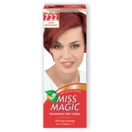 Гель-краска д/вол Miss Magic №722 красное дерево-светлое