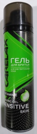 Carelax Гель для бритья 200мл Sensitive