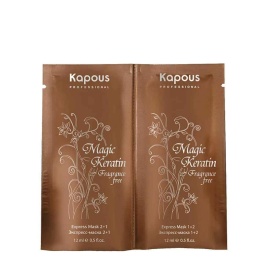 Kapous MAGIC KERATIN Маска-экспресс восст.2 фазы 2*12мл