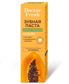 З/паста Doctor Fresh 75мл Бережное отбел.Папайя