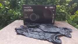 mediOk.Перчатки Vinyl Synthetic (Vitryle) 100шт.Черные M