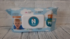NATURAL FRESH Салф.влажн.72шт.BABY Blue (клапан)