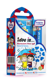 NEW Галант Бальзам д/губ Love is Кола/Лимон 4,2г + жвачка