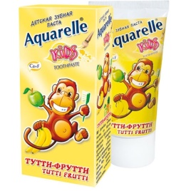 Зубная паста "AQUARELLE KIDS" Тутти -Фрутти 50мл Болгария