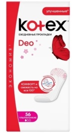 Котекс Прокладки ежедн.56шт.Ультратонкие