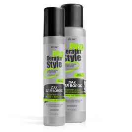 KERATIN PRO STYle ЛАК  д\в Безупр. объём и фикс. э.с.ф. 500мл.