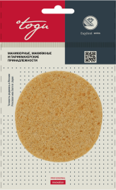 TOGU 2917 Спонж натур.круглый вискоза 75мм