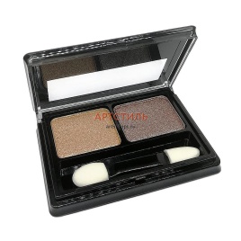 FL-2087 Тени д/век 2цв.№02 песочный,т.беж