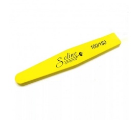 SOLINE Пилка-баф ромб 100/180 желтая (10шт.в уп.)