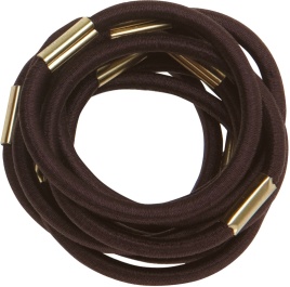 DEWAL RE022 Резинка д/волос корич, макси 10шт