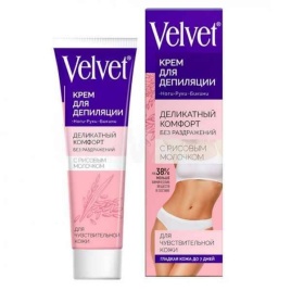 Вельвет деп.100мл д/чувств.кожи Рис.молочко