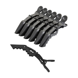 HAR 10903-15 Зажим пластик. усиленные medium черн. 6шт.