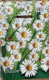 Пакет с вруб.ручк.20х30 "Ромашки" (100)