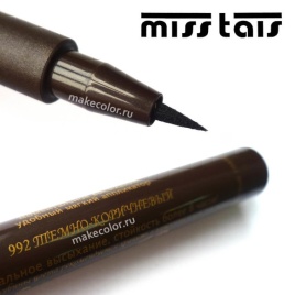 Мисс Таис Стойкий фломастер д/глаз №992 т.коричн.