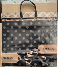 Пакет с пласт.ручк.малый 34*36  MEGAN МУЖ.(10)