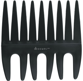 DEWAL CO-6805 Гребень Эконом моделир.2-х сторон.черный 8,5х8,5см