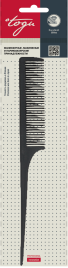TOGU 1204 Гребень пласт.д/проборов черный 220мм