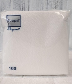 Bouguet Салфетка 100л белая  24*24