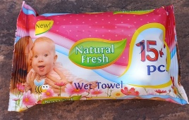 NATURAL FRESH Салф.влажн.17шт.BABY Red