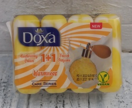 DOXA Мыло туалет.1+1 Care с увл.кремом 4х80г Warmness