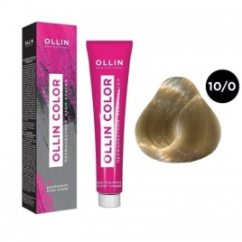 OLLIN Крем-кр д/в 100мл 10/0 св.блонд 