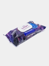 SUNLIGHT Салф.влажн.72шт.Antibacterial Violet