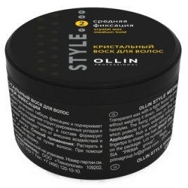 OLLIN STYLE Воск д/вол.Кристальный средн.ф.50г