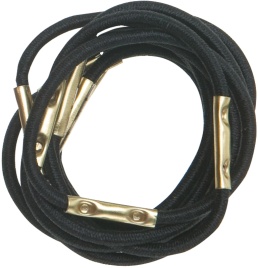 DEWAL RE027 Резинка д/волос черн., мини 10шт