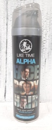 LIKE TIME Пена д/бр.180мл ALPHA увл.