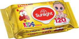 SUNLIGHT BABY Салф.влажн.120шт.Божья коровка (клапан) 