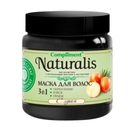 Компл. Naturalis Маска д/вол.500мл с луком (укр,блеск,объем)