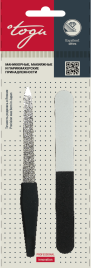 TOGU 1601 К-т маник.2пр.пилка 3-х сторон.14,5см средн.+пилка алмаз.№6 15см