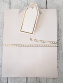 Пакет подарочный на 2 предмета. 18*23  Золото.