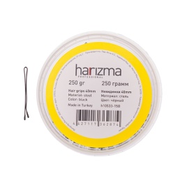 HAR 10533-15B Невидимки прямые черн.40мм 250гр.