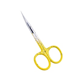 СС  С-309 Ножницы для кутикулы желтые изогнутые