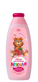 IRIS 3+ Пена д/купания дет.250мл Малина
