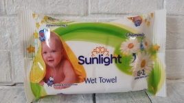 SUNLIGHT BABY Салф.влажн.17шт.Ромашка