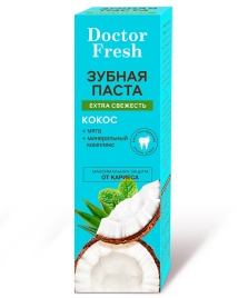 З/паста Doctor Fresh 75мл Экстра свежесть Кокос
