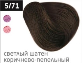 OLLIN Крем-кр д/в 100мл 5/71 св.шатен. корич-пепел