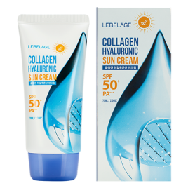 LEBELAGE SUN Крем д/лица/тела 70мл SPF 50+ с коллагеном и гиалур.к-той