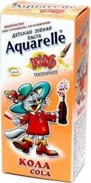 Зубная паста "AQUARELLE KIDS" Кола 50мл Болгария