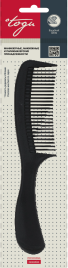 TOGU 1202 Гребень пласт.с ручк.черный 200мм
