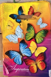 Пакет с вруб.ручк.20х30"Яркие бабочки"(100)