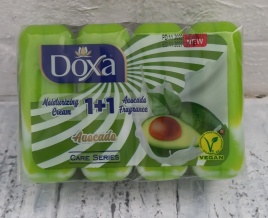 DOXA Мыло туалет.1+1 Care с увл.кремом 4х80г Avokado