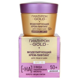 Вит ГИАЛУРОН GOLD Крем-лифтинг д/лица.день 50+ 45мл.