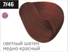 OLLIN Крем-кр д/в 100мл 7/46 русый медно-красн.
