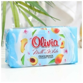 ALVIERO Мыло туалет.275г (5х55) Персиковый пляж